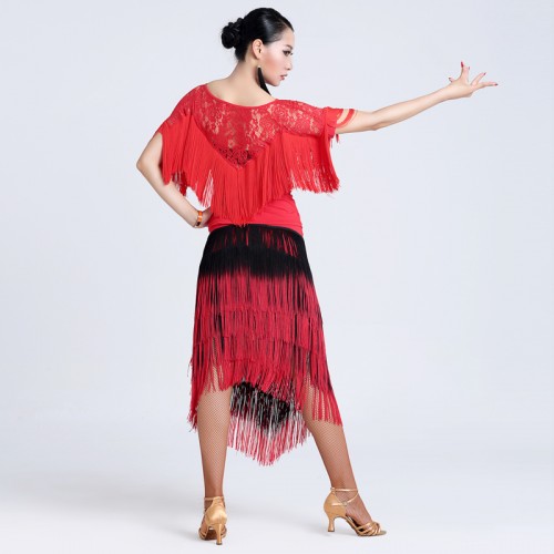 latin salsa dresses gold and black white fuchsia red black dress for dancing latin dance dress women